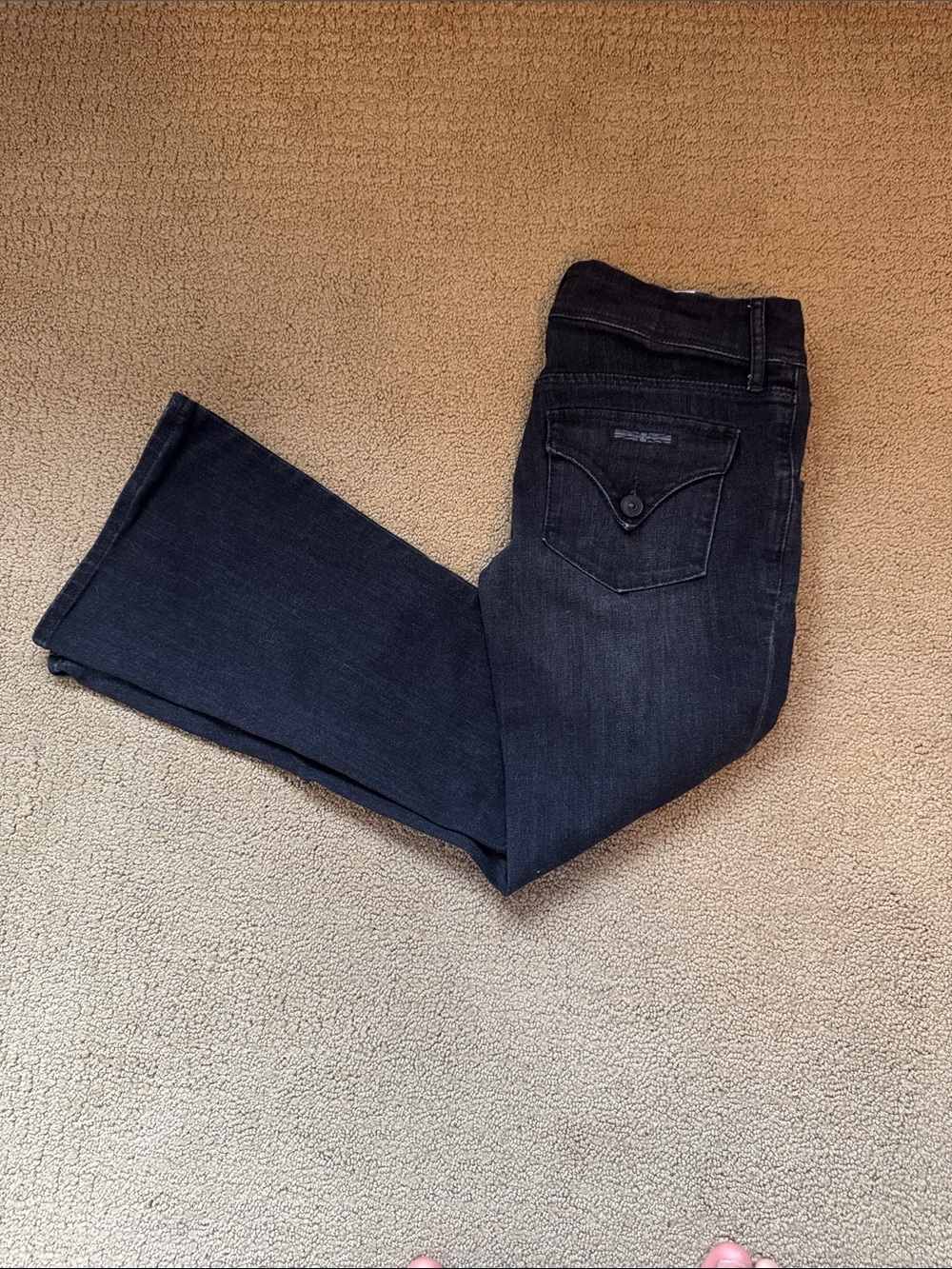 Hudson Jeans Women's Flare in Deep Black Wash